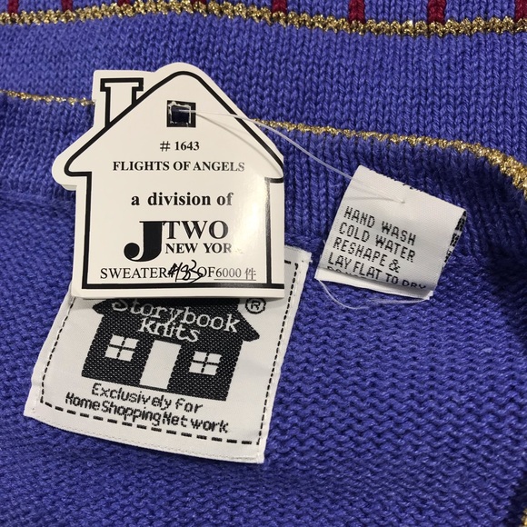 Storybook Knits #1643 Flights of Angels Christmas Cardigan - Women’s 2X NEW - Picture 11 of 11